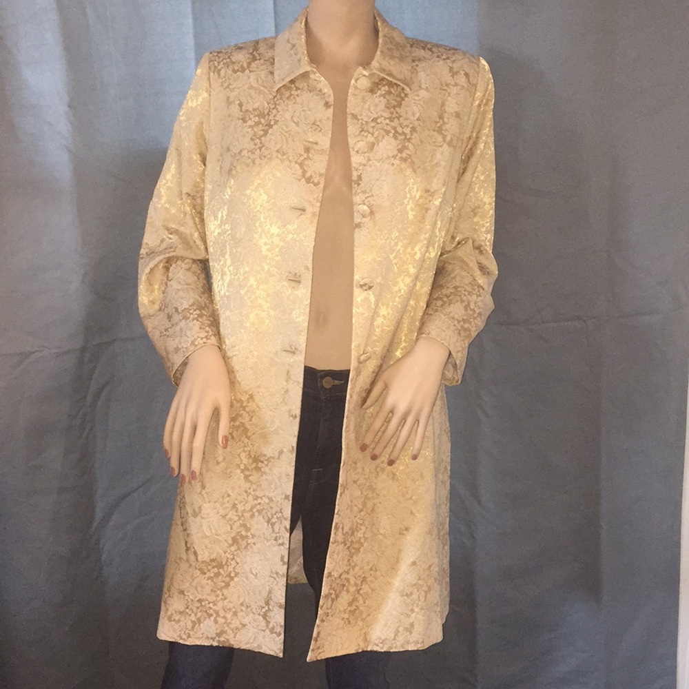Laura Ashley Petite golden floral coat